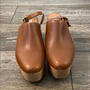 & Other Stories Platform Wedge Clogs 38